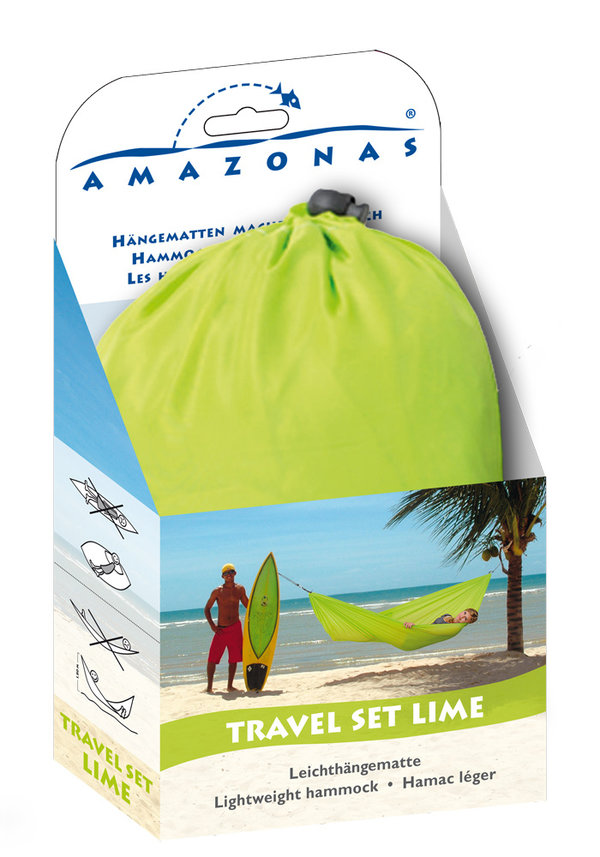 Amazonas Hängematte 'Travel Set' - lime