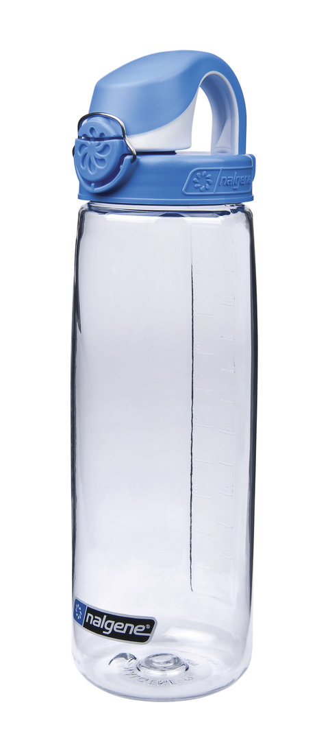 Nalgene Trinkflasche 'OTF' - 0,65 L transparent/blau