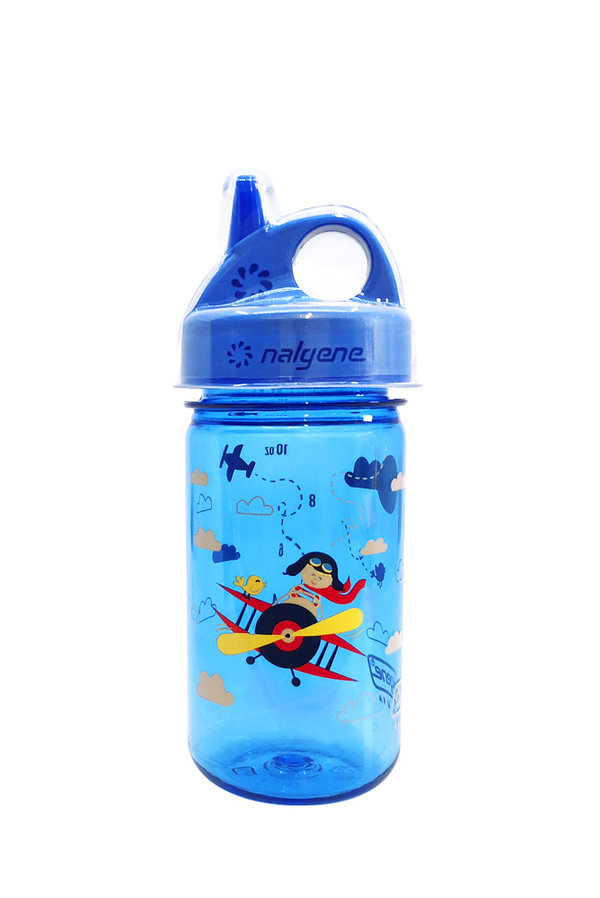 Nalgene Kinderflasche 'Grip-n-Gulp' - 0,35 L blau Flugzeug