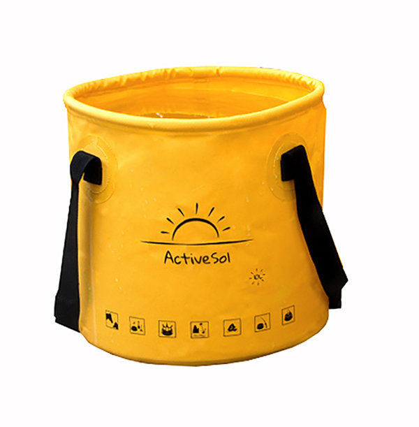 ActiveSol Falteimer - gelb 10 Liter