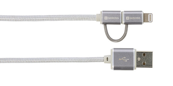 Skross Kabel 'Charge'n Sync' - USB - Micro USB / Lightning