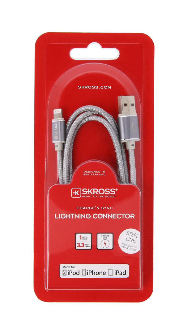 Skross Kabel 'Charge'n Sync' - USB - Lightning