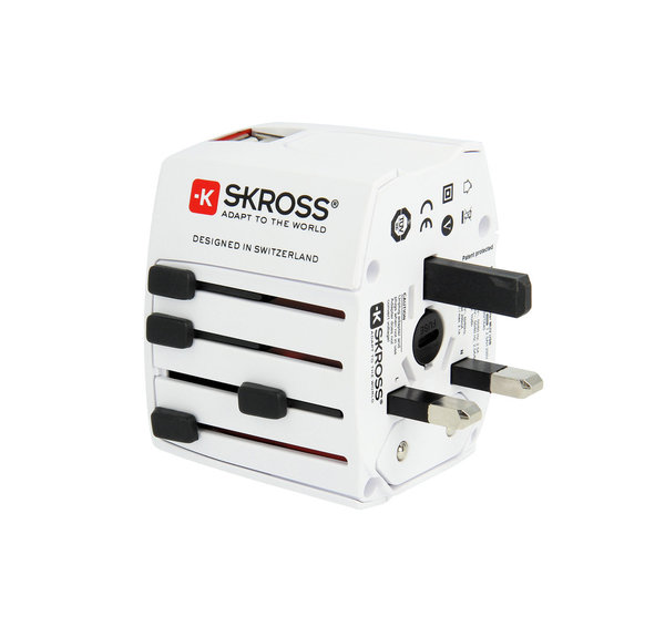 Skross Steckeradapter 'World Travel MUV' USB - 2 Ausgänge