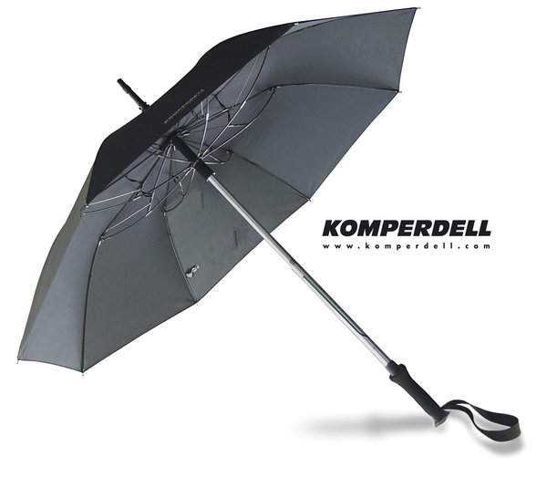 EuroSchirm 'Komperdell' Stock/Schirm - schwarz
